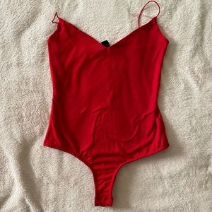 Red bodysuit
